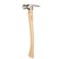 Milwaukee Tool 19oz Smooth Face Hickory Wood Framing Hammer 48-22-9519